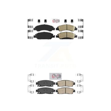 Front Rear Ceramic Disc Brake Pads Kit For Cadillac XTS KNF-100596