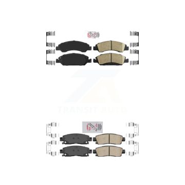 Front Rear Ceramic Disc Brake Pads Kit For Cadillac XTS KNF-100599
