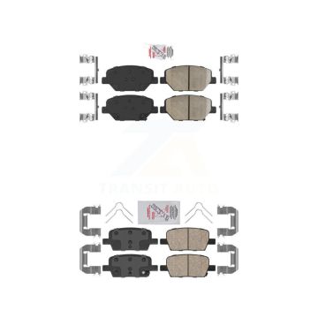Front Rear Ceramic Disc Brake Pads Kit For Chevrolet Camaro Without Brembo Calipers KNF-100601