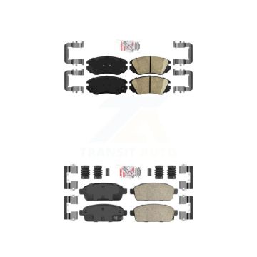 Front Rear Ceramic Disc Brake Pads Kit For Cadillac ELR Buick Cascada KNF-100613