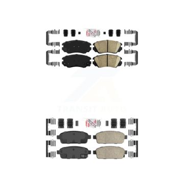 Front Rear Ceramic Disc Brake Pads Kit For Cadillac ELR Buick Cascada KNF-100615