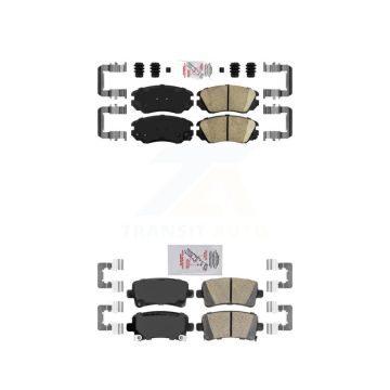 Front Rear Ceramic Disc Brake Pads Kit For Buick Chevrolet Malibu LaCrosse Regal Saab 9-5 KNF-100617