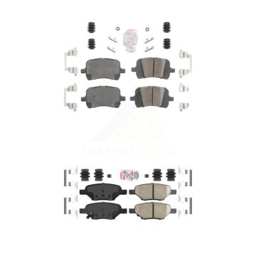 Front Rear Ceramic Disc Brake Pads Kit For Chevrolet Malibu Pontiac G5 G6 Cobalt HHR Aura KNF-100638
