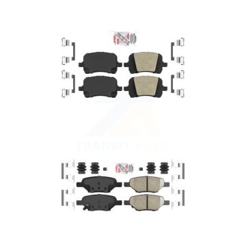 Front Rear Ceramic Disc Brake Pads Kit For Chevrolet Malibu Pontiac G5 G6 Cobalt HHR Aura KNF-100643
