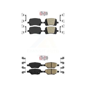 Front Rear Ceramic Disc Brake Pads Kit For Chevrolet Malibu Pontiac G5 G6 Cobalt HHR Aura KNF-100644