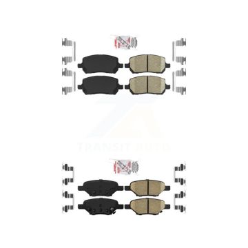 Front Rear Ceramic Disc Brake Pads Kit For Pontiac G5 Pursuit KNF-100646