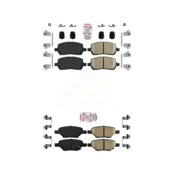 Front Rear Ceramic Disc Brake Pads Kit For Pontiac G5 Pursuit KNF-100648