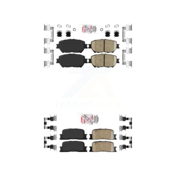 Front Rear Ceramic Disc Brake Pads Kit For Toyota Camry Vehicles Manufactured In Japan KNF-100651