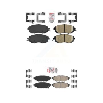 Front Rear Ceramic Disc Brake Pads Kit For Subaru Forester Impreza XV Crosstrek Outback KNF-100660
