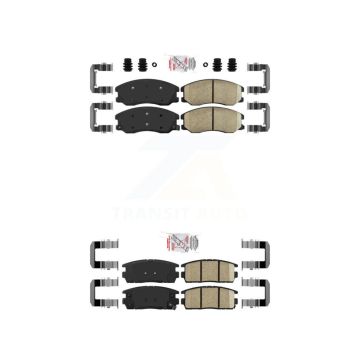 Front Rear Ceramic Disc Brake Pads Kit For Chevrolet Equinox Pontiac Torrent Saturn Vue KNF-100672