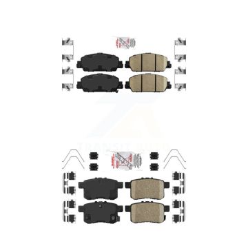 Front Rear Ceramic Disc Brake Pads Kit For Honda Accord KNF-100691