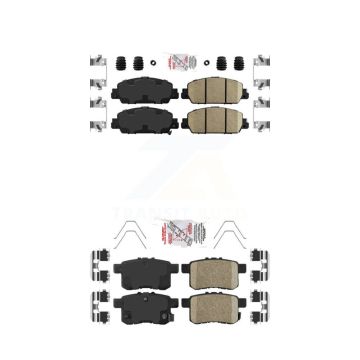 Front Rear Ceramic Disc Brake Pads Kit For Honda Accord KNF-100696