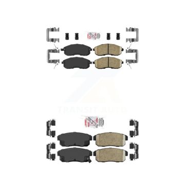 Front Rear Ceramic Disc Brake Pads Kit For Nissan Maxima INFINITI I30 KNF-100703