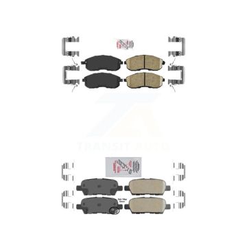 Front Rear Ceramic Disc Brake Pads Kit For Nissan Altima Sentra Juke KNF-100704