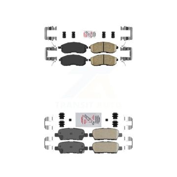 Front Rear Ceramic Disc Brake Pads Kit For Nissan Altima Sentra Juke KNF-100709