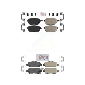 Front Rear Ceramic Disc Brake Pads Kit For Nissan Murano Altima Maxima INFINITI FX35 FX45 KNF-100710
