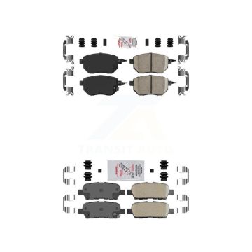 Front Rear Ceramic Disc Brake Pads Kit For Nissan Murano Altima Maxima INFINITI FX35 FX45 KNF-100711