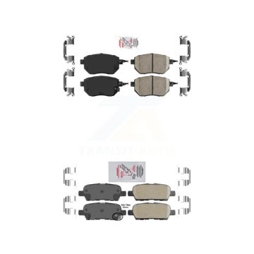 Front Rear Ceramic Disc Brake Pads Kit For Nissan Murano Altima Maxima INFINITI FX35 FX45 KNF-100712