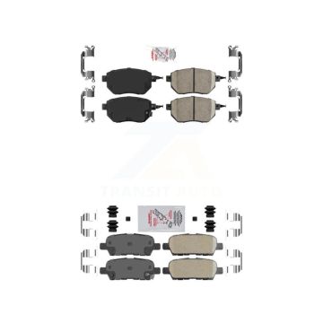 Front Rear Ceramic Disc Brake Pads Kit For Nissan Murano Altima Maxima INFINITI FX35 FX45 KNF-100713