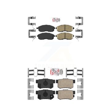 Front Rear Ceramic Disc Brake Pads Kit For Suzuki SX4 Crossover KNF-100714