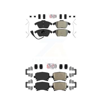 Front Semi-Metallic Rear Ceramic Disc Brake Pads Kit For Volkswagen Jetta Rabbit Passat KNF-100718