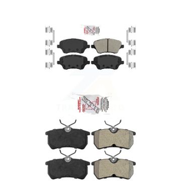 Front Rear Semi-Metallic Disc Brake Pads Kit For 2014-2019 Ford Fiesta ST KNF-100735