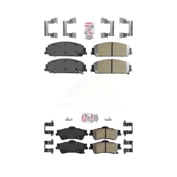 Front Rear Semi-Metallic Disc Brake Pads Kit For 2008-2009 Pontiac G8 Base GT KNF-100743
