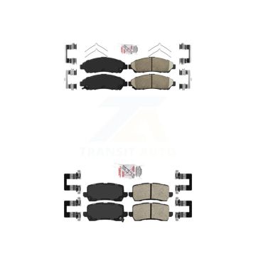 Front Rear Ceramic Disc Brake Pads Kit For 2014-2020 Acura RLX Sport Hybrid SH-AWD KNF-100757