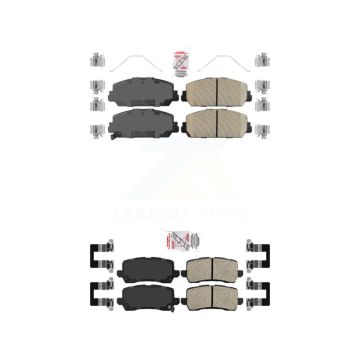 Front Rear Ceramic Disc Brake Pads Kit For Acura RLX KNF-100759