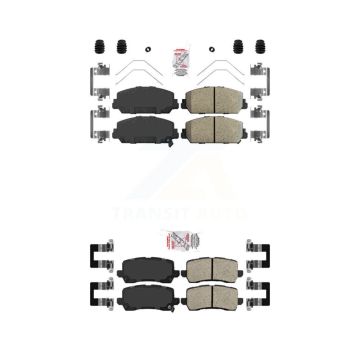 Front Rear Ceramic Disc Brake Pads Kit For Acura RLX KNF-100761