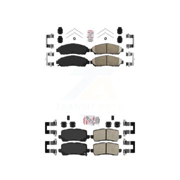 Front Rear Ceramic Disc Brake Pads Kit For 2014-2020 Acura RLX Sport Hybrid SH-AWD KNF-100762