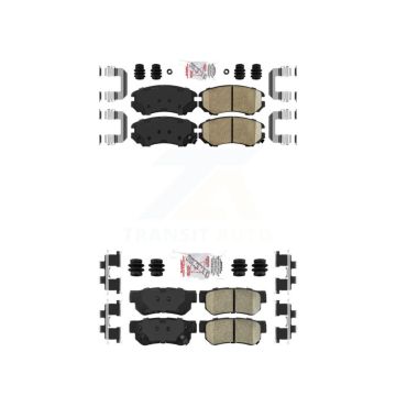 Front Rear Ceramic Disc Brake Pads Kit For Hyundai Elantra Tucson Kia Sportage Optima KNF-100764