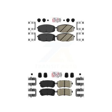Front Rear Ceramic Disc Brake Pads Kit For Hyundai Elantra Kia Forte Koup Forte5 KNF-100772