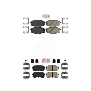 Front Rear Ceramic Disc Brake Pads Kit For Hyundai Elantra Kia Forte Koup Forte5 KNF-100774