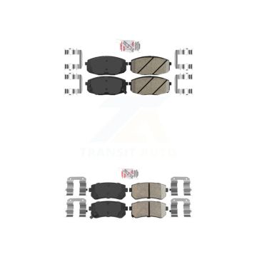 Front Rear Ceramic Disc Brake Pads Kit For Hyundai Elantra Kia Forte Koup Forte5 KNF-100775