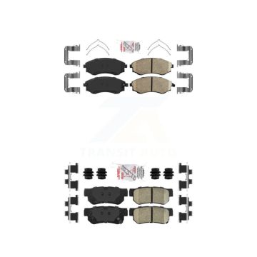 Front Rear Ceramic Disc Brake Pads Kit For Hyundai Sonata Kia Optima Magentis KNF-100776