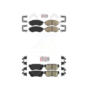 Front Rear Ceramic Disc Brake Pads Kit For Hyundai Sonata Kia Optima Magentis KNF-100777