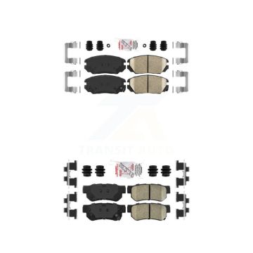 Front Rear Ceramic Disc Brake Pads Kit For Hyundai Sonata Azera KNF-100780