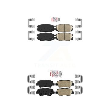 Front Rear Ceramic Disc Brake Pads Kit For Hyundai Sonata Kia Amanti KNF-100787