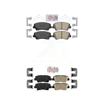Front Rear Ceramic Disc Brake Pads Kit For Kia Forte Hyundai Elantra GT Forte5 Koup KNF-100809