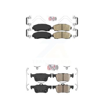 Front Rear Ceramic Disc Brake Pads Kit For 2019-2021 Acura RDX KNF-100865