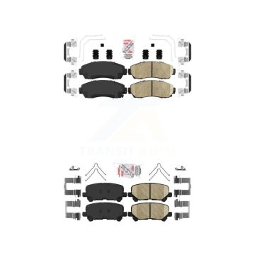 Front Rear Ceramic Disc Brake Pads Kit For 2011-2017 Honda Odyssey KNF-100871