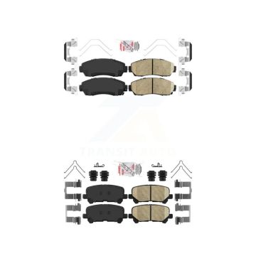 Front Rear Ceramic Disc Brake Pads Kit For 2011-2017 Honda Odyssey KNF-100872