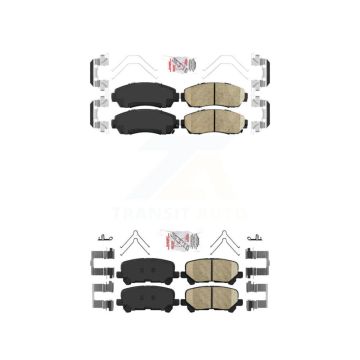 Front Rear Ceramic Disc Brake Pads Kit For 2011-2017 Honda Odyssey KNF-100873