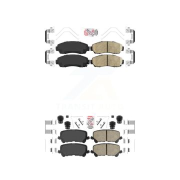 Front Rear Ceramic Disc Brake Pads Kit For 2019-2024 Honda Passport KNF-100877
