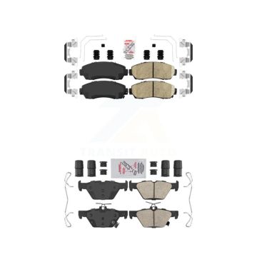 Front Rear Ceramic Disc Brake Pads Kit For 2016-2019 Subaru Legacy 2.5L KNF-100879