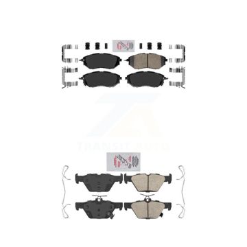 Front Rear Ceramic Disc Brake Pads Kit For Subaru Outback WRX Legacy KNF-100880