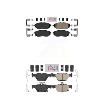 Front Rear Ceramic Disc Brake Pads Kit For Subaru Outback WRX Legacy KNF-100881