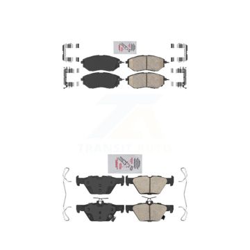 Front Rear Ceramic Disc Brake Pads Kit For Subaru Outback WRX Legacy KNF-100882