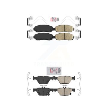 Front Rear Ceramic Disc Brake Pads Kit For 2016-2019 Subaru Legacy 2.5L KNF-100884
